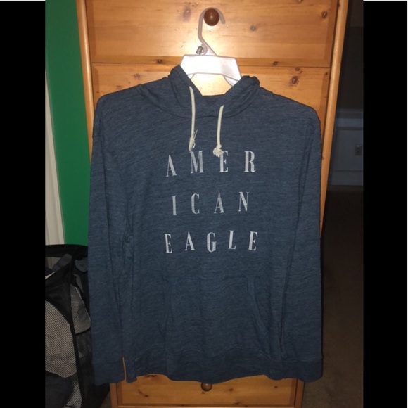 American Eagle Hoodie, Size: L, Color: Blue - Picture 1 of 3
